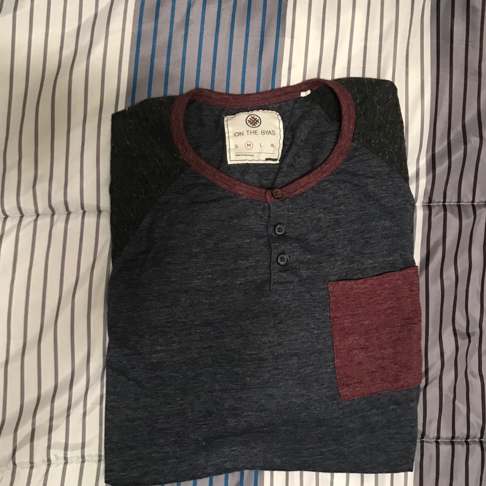 Men’s 3/4 sleeve henley